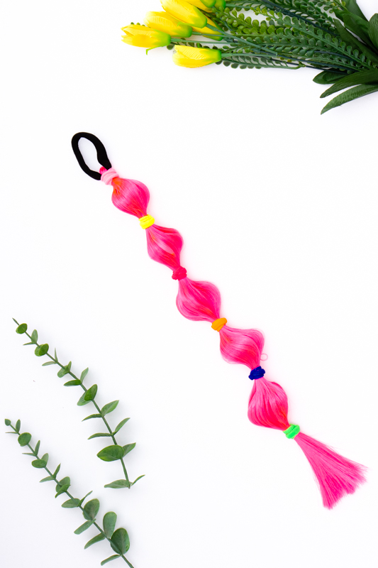 Коси зі штучного волосся на гумках